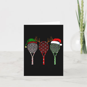 Tennis Frohe Weihnachten 3 Tennis Racket Weihnacht Karte