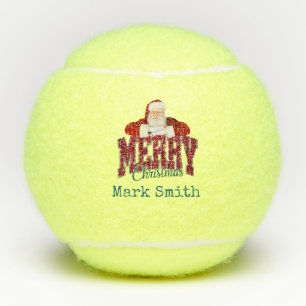 Tennis Frohe Weihnachten für den Spieler Tennisbälle