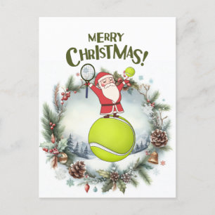 Tennis Frohe Weihnachten mit dem Weihnachtsmann