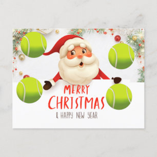 Tennis Frohe Weihnachten mit Tennisball