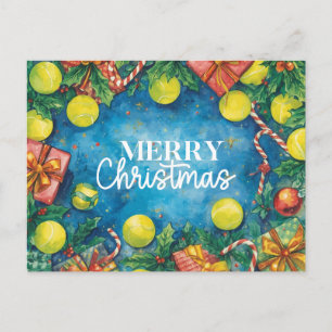 Tennis Frohe Weihnachten Tennisball auf dem Spiel