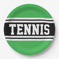 TENNIS Fun Bold Helles Grün Schwarze Rennstreifen