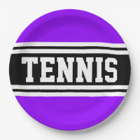 TENNIS Fun Bold Helles Lila Schwarz Racing Streife