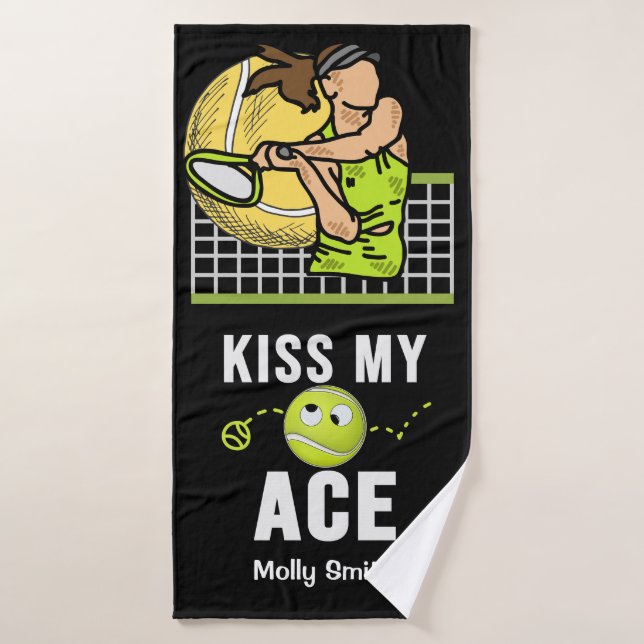 Tennis Funny Biss My Ace for Player (Serviette de bain)