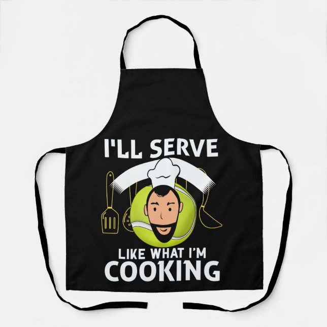 Tennis Funny - Geschenke für Tennis Player Schürze (Vorderseite)
