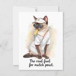 Tennis Funny Sprichwort isst Banane Postkarte