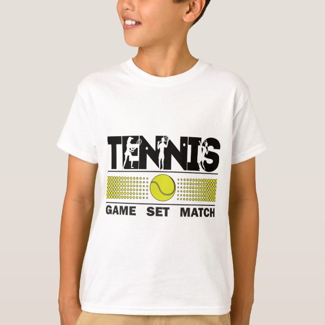 Tennis Game Set Match T-Shirt (Vorderseite)