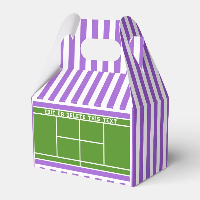 Tennis Gastgeschenk Box Geschenkschachtel (Vorderseite)