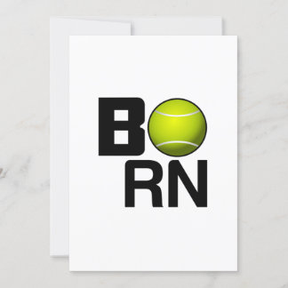 TENNIS GEBORENE FUNNY EINLADUNG