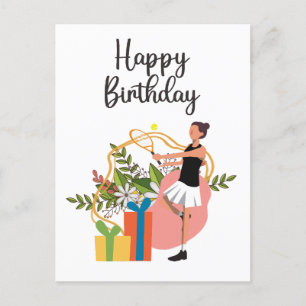 Tennis Geburtstag für Spieler   Postkarte