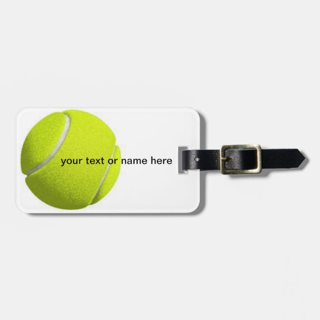 Tennis-Gepäckanhänger Gepäckanhänger (Vorderseite horizontal)