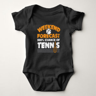 Tennis-Geschenk-Idee - Wochenende prognostizierte Baby Strampler