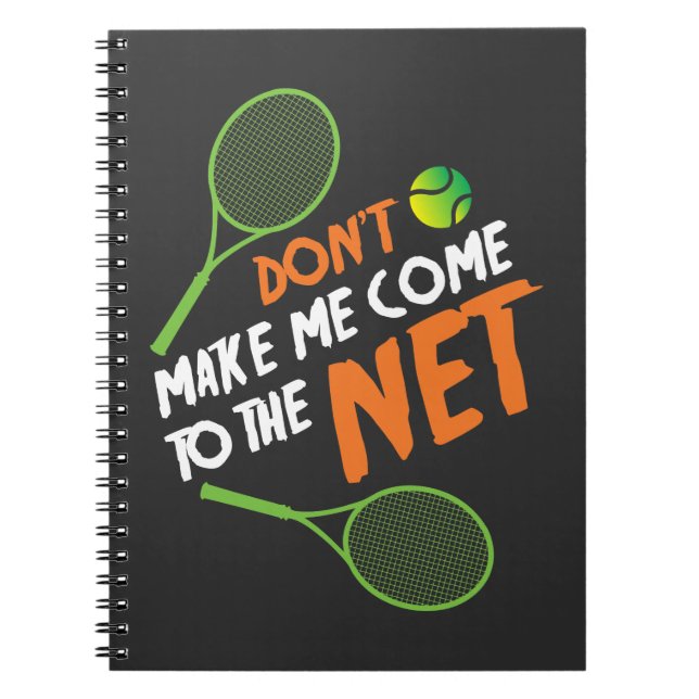 Tennis-Geschenk-Ideen-Tennis-Spieler Notizblock (Vorderseite)