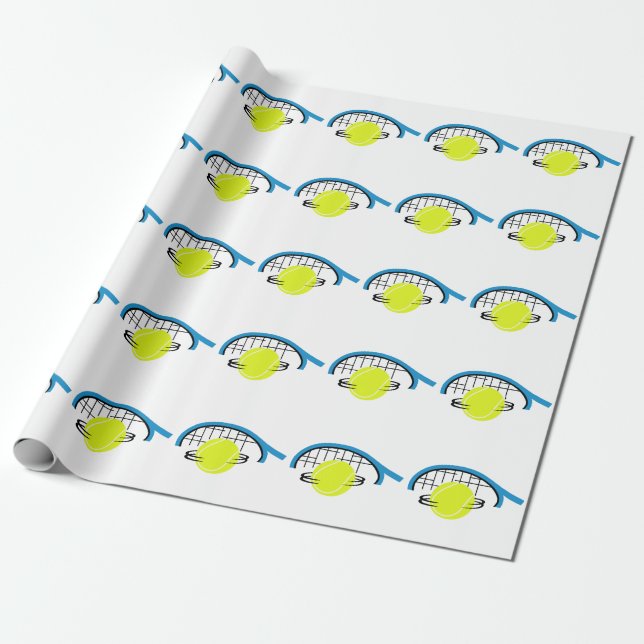 Tennis Geschenkpapier (Ungerollt)
