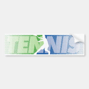 Tennis Gifts for players and fans bumper sticker Autoaufkleber