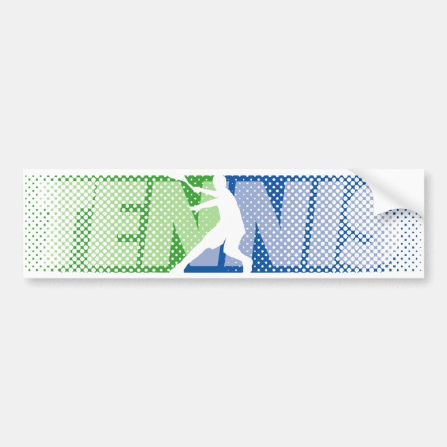 Tennis Gifts for players and fans bumper sticker Autoaufkleber (Vorne)