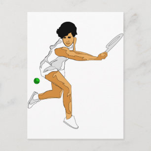 Tennis Girl Postkarte