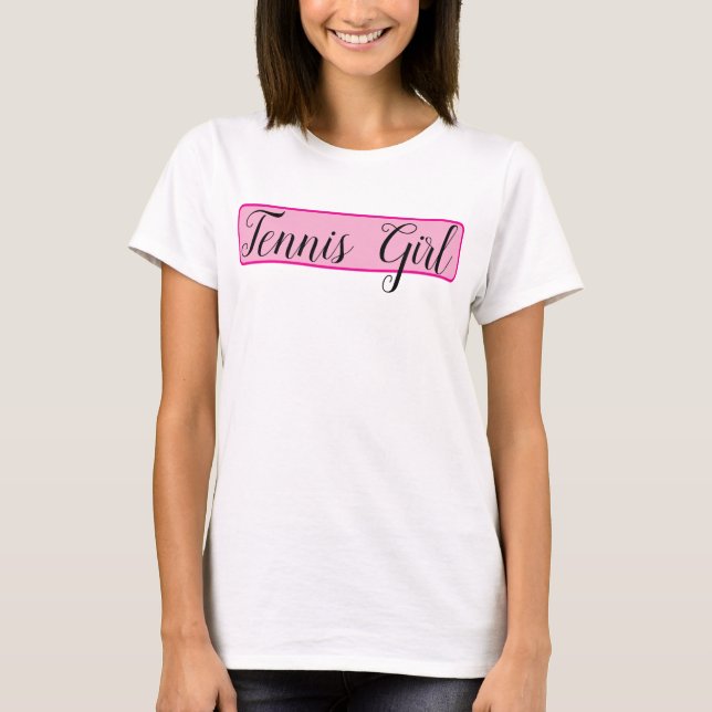 Tennis Girl T-Shirt (Vorderseite)