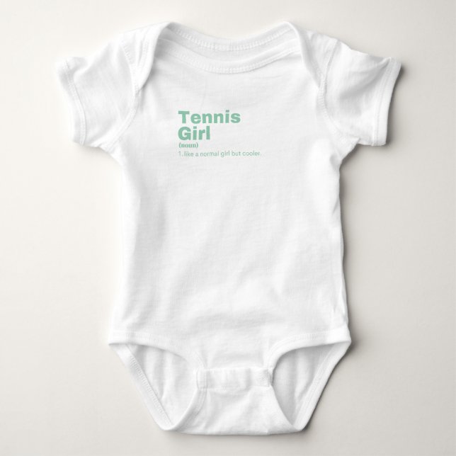 Tennis Girl - Tennis Baby Strampler (Vorderseite)