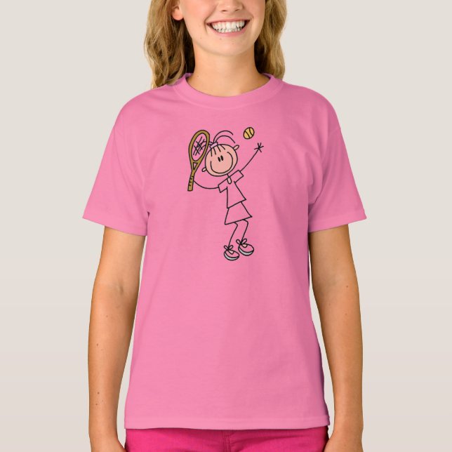 Tennis Girl Three T-Shirt (Vorderseite)