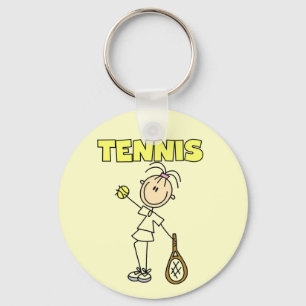 TENNIS Girl Tshirts und Geschenke Schlüsselanhänger