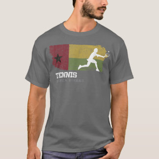 Tennis Guinea Bissau Flag Womens Tennis Girl T-Shirt