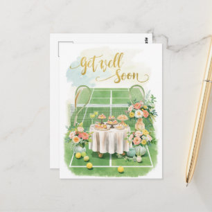 Tennis Gute Besserung Postkarte