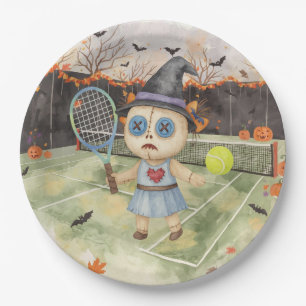 Tennis Halloween für Tennis Pappteller