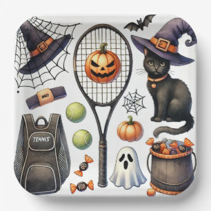 Tennis Halloween Pappteller