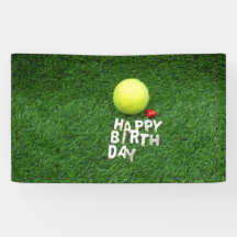 Tennis Happy Birthday mit Liebe