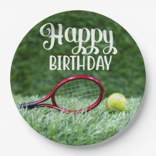 Tennis Happy    BirthdayPaper-Teller Pappteller