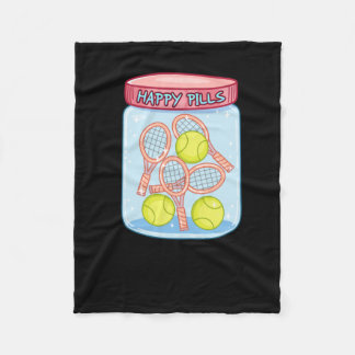 Tennis Happy Pills Fleecedecke