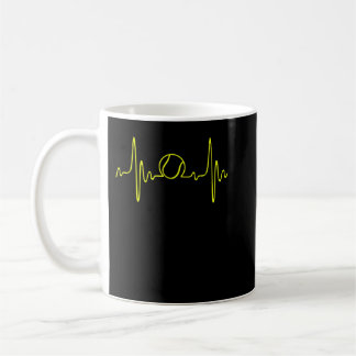Tennis Heartbeat - I Liebe Tennis Lover Geschenk Kaffeetasse
