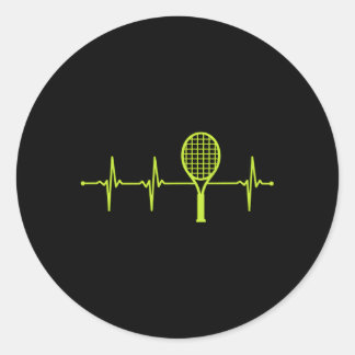 Tennis Hebeat Runder Aufkleber