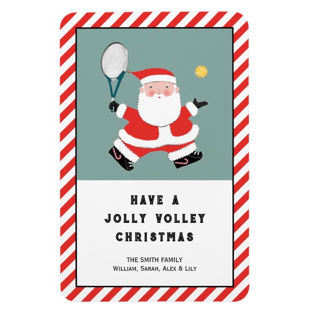 Tennis Holiday Gift Card Magnet (Vertikal)