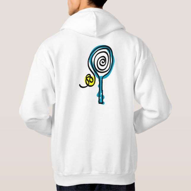 Tennis Hoody mit coolem Design (Rückseite)