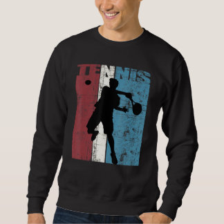 Tennis Ideal Vintager Tennisplatz Sweatshirt