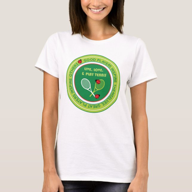 Tennis-Inspiration T-Shirt (Vorderseite)