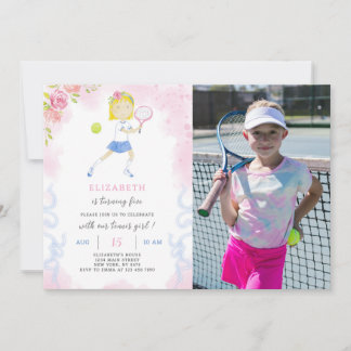 Tennis Invitation Anniversaire Avec Photo