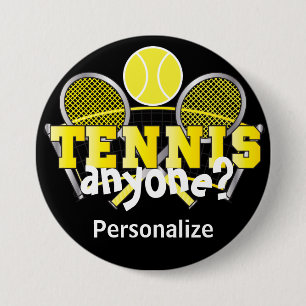 Tennis Irgendjemand?   Gelb Button
