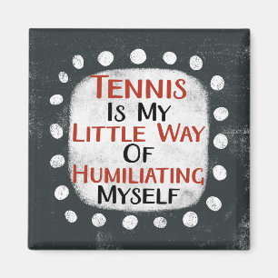 Tennis ist mein kleiner Weg Kühlschrank Magnet