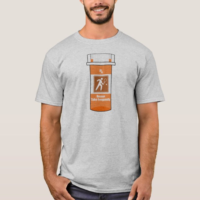 Tennis ist mein Medikament T-Shirt (Vorderseite)