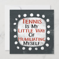 Tennis ist meine kleine Grußkarte