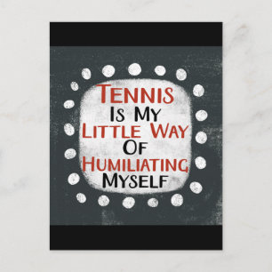 Tennis ist meine kleine Postkarte
