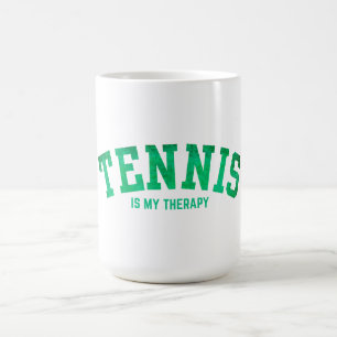 Tennis ist meine Therapie Kaffeetasse