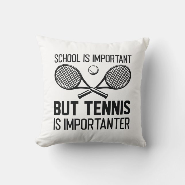 Tennis ist wichtig kissen (Vorderseite)
