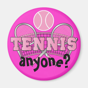 Tennis jedermann des Rosa- ? Magnet