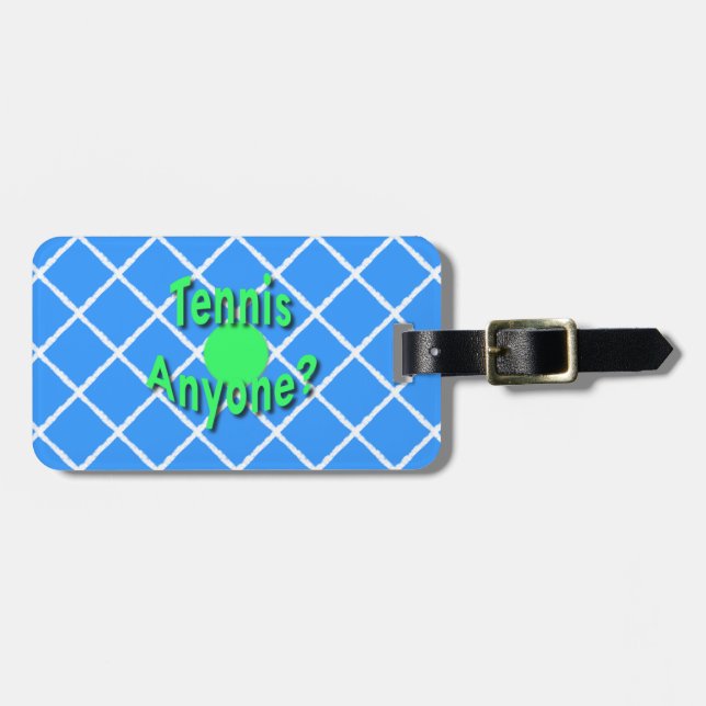 Tennis jedermann? Gewohnheit Gepäckanhänger (Vorderseite horizontal)