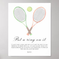 Tennis-Junggesellinnenabschied - Setze einen Ring