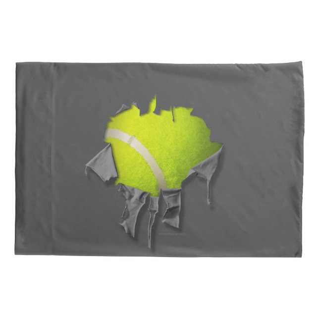Tennis-Kampfflugzeug Kissenbezug (Rückseite)